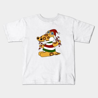 Candy Cane Crazy Alfonso Kids T-Shirt